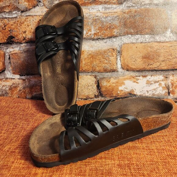 Birkenstock Shoes - Women's Birkenstock's Granada Black Leather Size 35 Made in Germany
